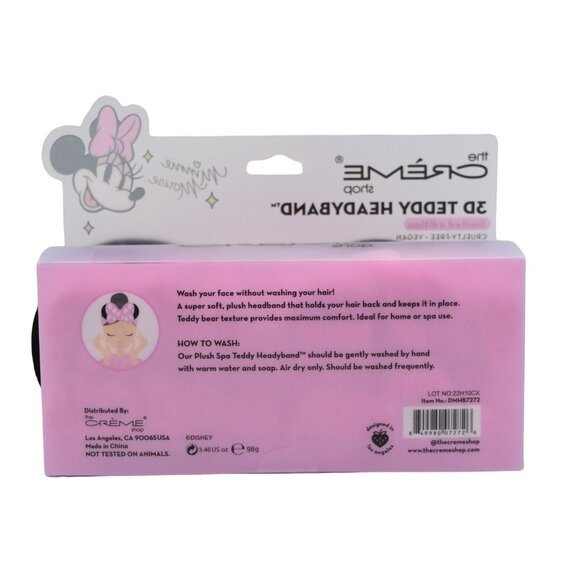 The Creme Shop Disney Minnie Mouse 3D Teddy Headyband Headband Pink - Picture 2 of 5